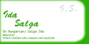 ida salga business card